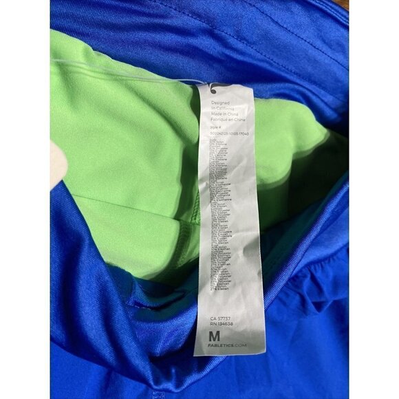 New fabletics austyn women's run shorts skort blue pocket size medium - Picture 3 of 8